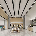 modern library 3d model