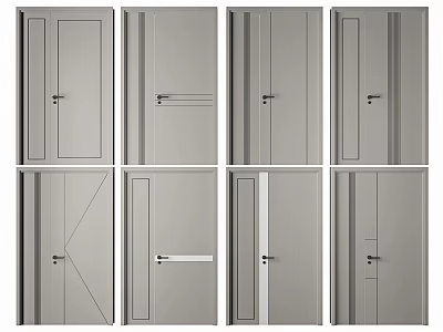 Modern child-mother door 3d model