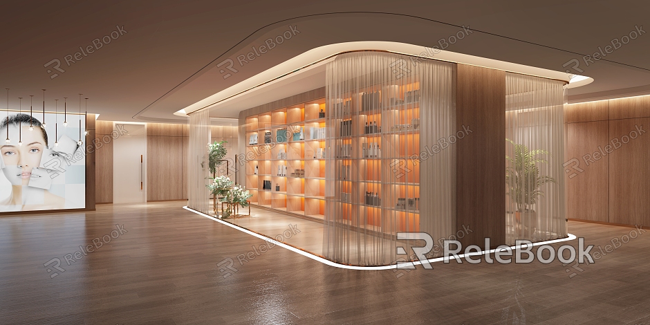 New Chinese Beauty Salon Hall model