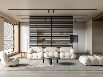 Quiet Living Room Chameleon Sofa 3d model
