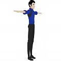Cartoon Boy Man Cartoon Animation Movie Game Animation Secondary Student 3d model