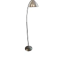 Sleek Modern Floor Lamp With Curved Stand And Round Shade For Contemporary Home Decor
