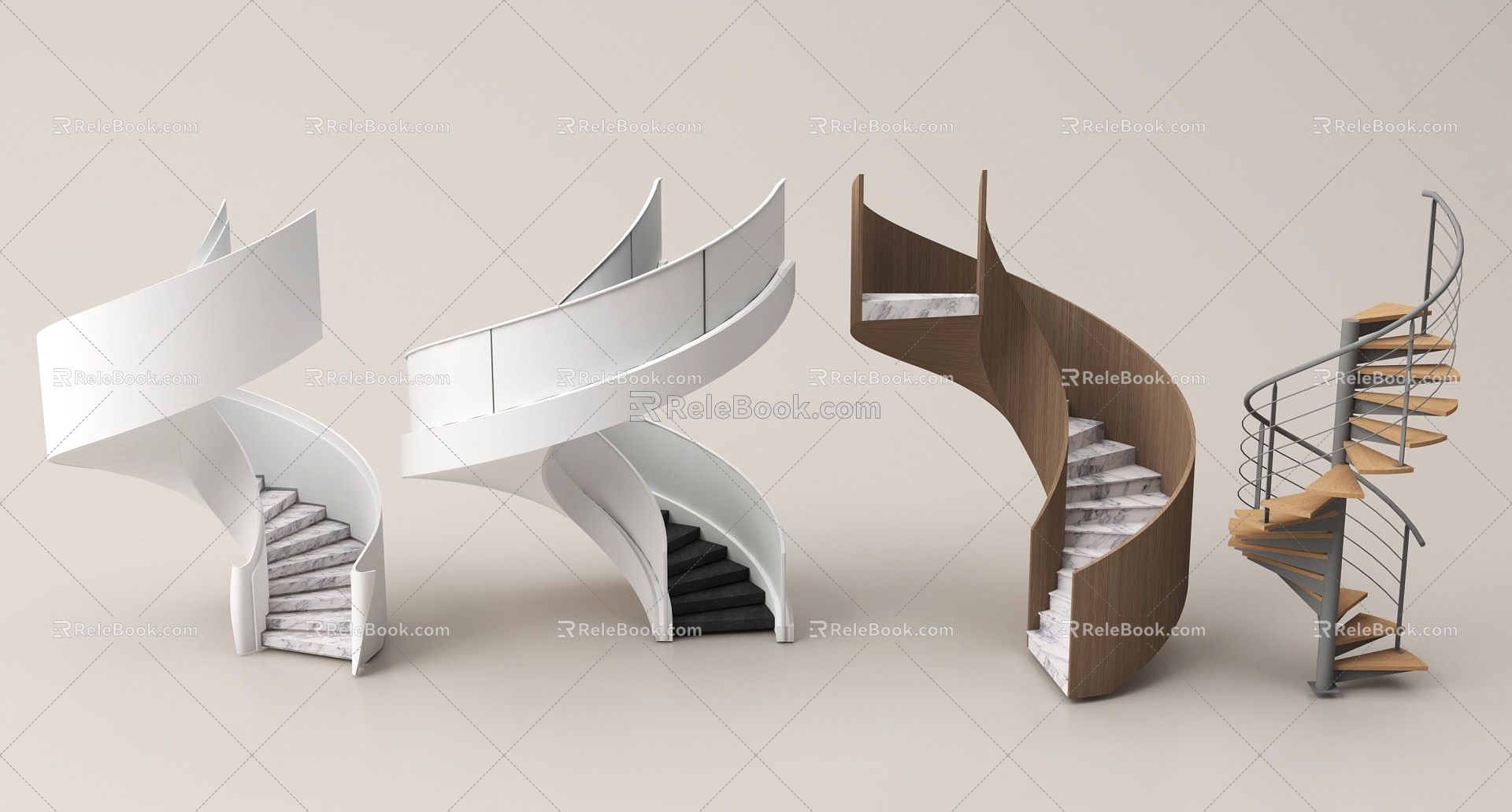 spiral staircase spiral staircase arc staircase 3d model