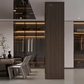 Modern Clothing Store Interior Design With Displayed Clothes Table Chairs Wall Decorations And Green Plant