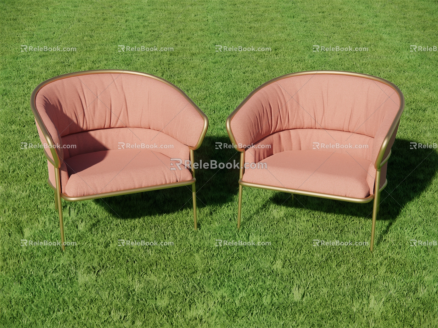 Sofa Chair Single Chair Leather Chair Light Luxury Chair Chair Sofa Chair 3d model