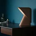 Staerck Modern Table Lamp With Sleek Black Brown Curved Unique Design