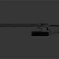 Modern Black Tactical Rifle With Ergonomic Grip Precision Barrel And Durable Build