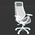 swivel chair office chair leather chair chair seat 3d model