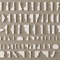 Collection Of Decorative Lines With Various Shapes And Design Styles