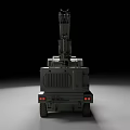 Military Style Green Multi Wheeled Heavy Duty Utility Vehicle With Crane Arm