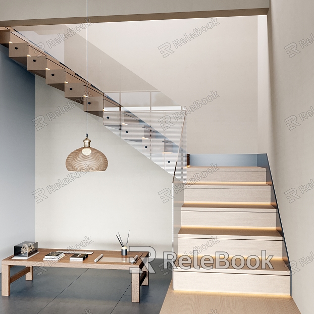 modern corner staircase staircase model