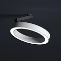 Modern White Circular Ring Shaped Ceiling Light With Sleek Minimalist Design For Indoor Spaces