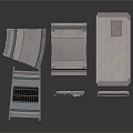 Metal Industrial Equipment Parts Featuring Ventilation Covers With Different Shapes And Holes Design