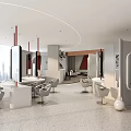 Modern Hair And Beauty Salon Interior With Stylish Chairs Mirrors And Open Layout Design