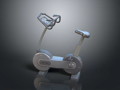 Modern Indoor Exercise Bike With Digital Display And Comfortable Seat For Home Fitness 3d model