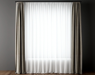 Modern Curtains 3d model