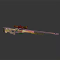 High Precision Military Sniper Rifle With Camouflage Pattern And Tactical Scope