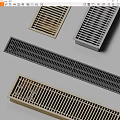 Durable Bathroom Accessories Floor Drains with Grid Design in Various Colors