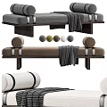 Modern sofa stool shoe stool 3d model