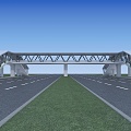 Overpass Overpass Bridge Frame Overpass Bridge 3d model