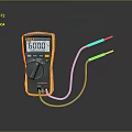 Digital Multimeter with Yellow Black Design Test Probes 6000 Display for Computer Repair Accurate Measurement