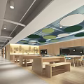 Modern Hospital Outpatient Clinic Reception With Greenery And Spacious Layout
