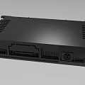 Industrial Equipment Control Panel With Black Casing Interface Ports And Heat Sink Vents