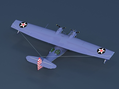 modern aircraft 3d model