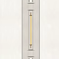 Modern Minimalist Wall Light With Long Tube And Metal Frame On White Wall