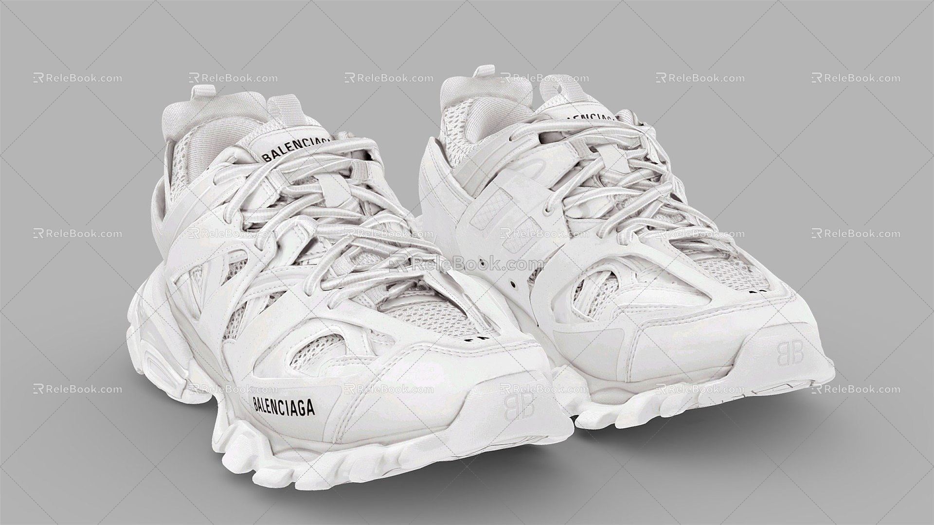 Modern sneaker Balenciaga sneaker 3d model