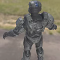 Master Chief In High Tech Combat Armor From Halo Game 3d model