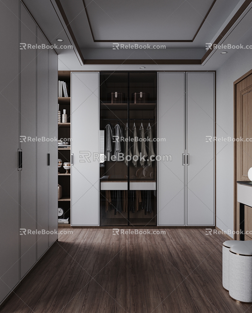 New Chinese Cloakroom 3d model