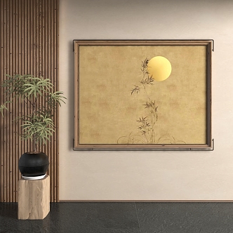 Japanese Decorative Painting 3d model