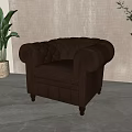 American Single Sofa 3d model