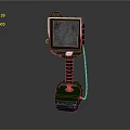 Green Industrial Portable Work Light With Adjustable Stand And Control Panel