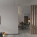 Hotel Room Interior With Comfortable Bed Window Blinds And Decorative Painting