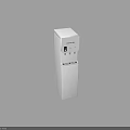 Freestanding Water Dispenser With Hot Cold Taps And Control Panel 3d model
