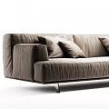 Tribeca modern minimalist fabric multi-person sofa multi-person sofa leisure sofa 3d model