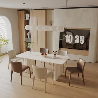 Modern dining table 3d model