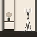 Modern lighting combination table lamp floor lamp 3d model