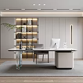 Modern study 3d model