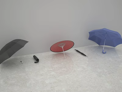 Modern umbrella 3d model