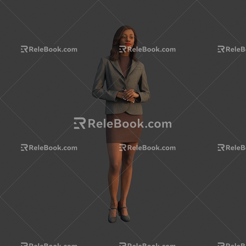 Workplace women women 3d model