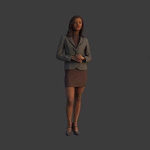 Workplace women 3d model