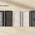 Variety of Hinged Door Designs in Black White and Gray for Interior Spaces