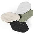 Modern Coffee Table Designs With Marble Tops And Metal Bases In Green Gray Black