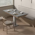 Modern Card Seat Sofa 3d model