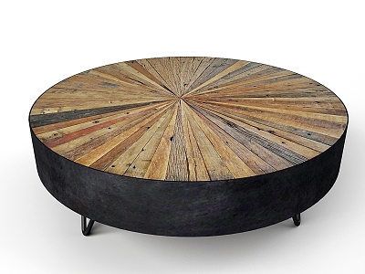 Recycled Round Windmill Coffee Table model