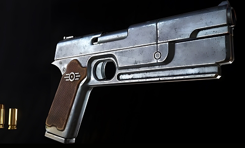 The modern pistol. 3d model