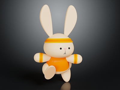 Modern toy rabbit cartoon rabbit model